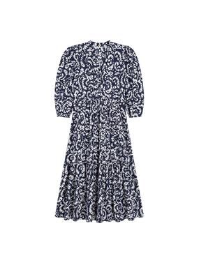Matta Navy Puff Sleeve Maxi Dress Size XS